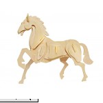 VolksRose 3D Wooden Jigsaw Puzzle Horse Pattern Children Educational Wood Craft Puzzles Toy DIY Kit for Child 3 Year and Up for Your Kids  B01CYK1Y9O